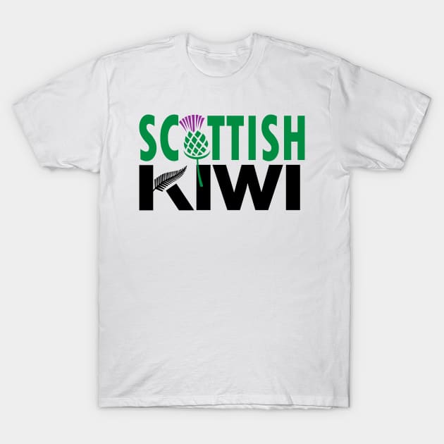 Scottish Kiwi (for light backgrounds) T-Shirt by honeythief